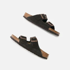 Online Birkenstock Wmns Arizona Soft Footbed Suede Sandals Mocha