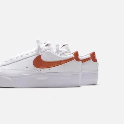 Fashion Nike Wmns Blazer Low Platform Summit White / Metallic Copper