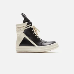 New Rick Owens Wmns Geobasket Black / Milk / Milk