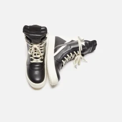 New Rick Owens Wmns Geobasket Black / Milk / Milk