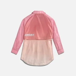 New Nike Wmns Jordan Windbreaker Desert Berry / Laser Orange