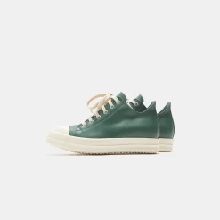New Rick Owens Wmns Low Sneakers Teal / Milk
