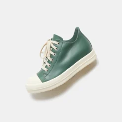 New Rick Owens Wmns Low Sneakers Teal / Milk