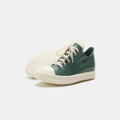 New Rick Owens Wmns Low Sneakers Teal / Milk
