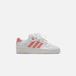 Best Sale adidas Wmns Rivalry Low 86 Cloud White / Coral Fusion / Gold Metallic
