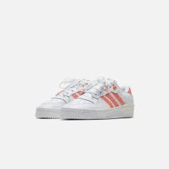Best Sale adidas Wmns Rivalry Low 86 Cloud White / Coral Fusion / Gold Metallic