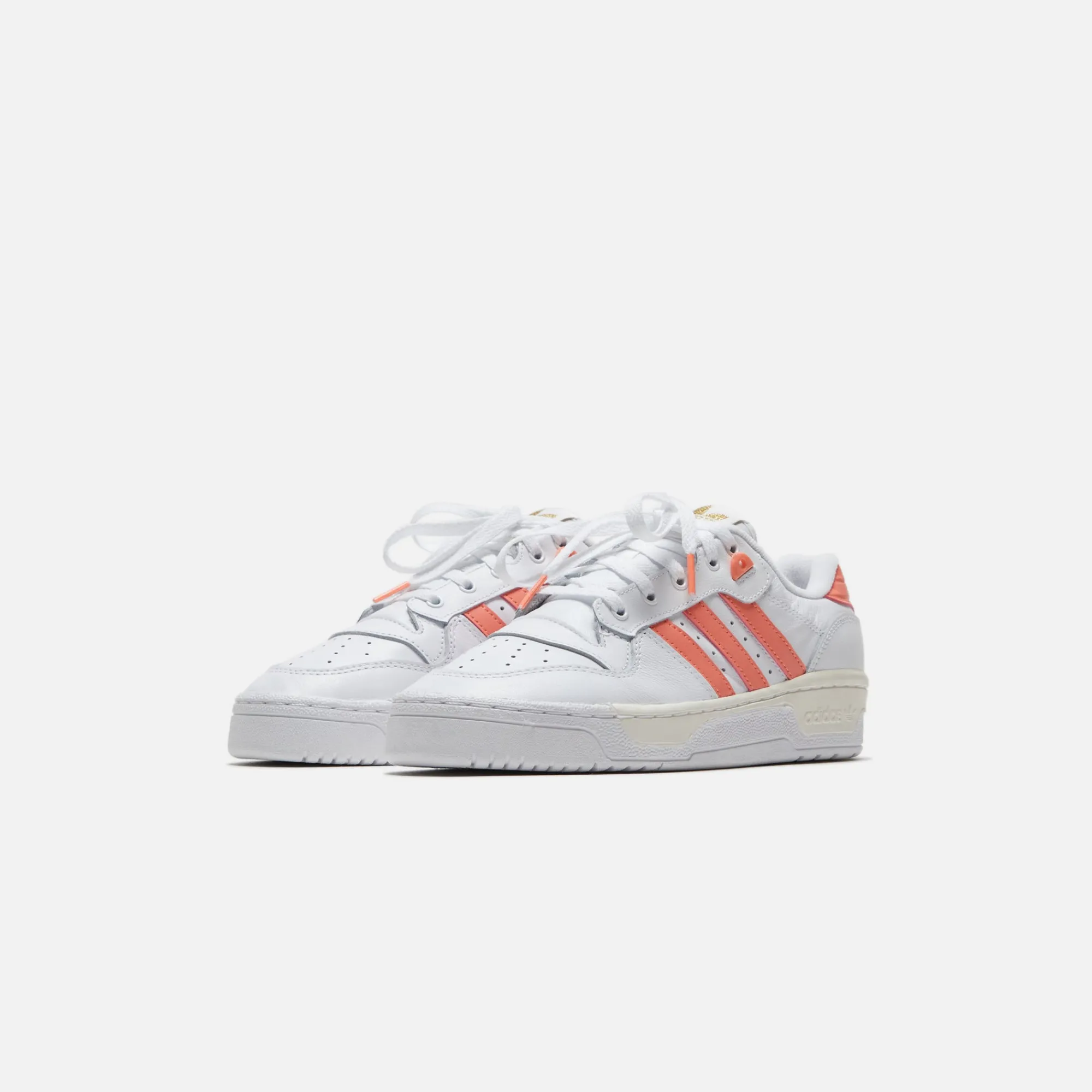 Best Sale adidas Wmns Rivalry Low 86 Cloud White / Coral Fusion / Gold Metallic