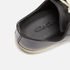 Fashion Rick Owens Wmns Scarpe In Pelle Low Sneakers Black / Milk