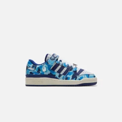 Flash Sale adidas X Bape Forum Low 84 Blue / White
