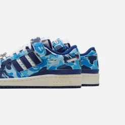 Flash Sale adidas X Bape Forum Low 84 Blue / White