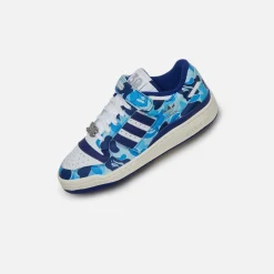 Flash Sale adidas X Bape Forum Low 84 Blue / White