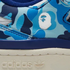 Flash Sale adidas X Bape Forum Low 84 Blue / White