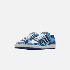 Discount adidas X Bape Forum Low 84 Blue / White