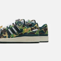Clearance adidas X Bape Forum Low 84 Green / White