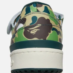 Cheap adidas X Bape Forum Low 84 Green / White