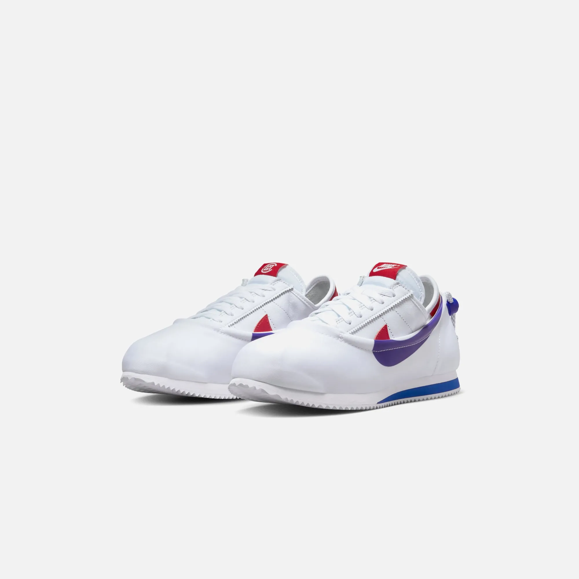 Best Nike X Clot Cortez White / Game Royal / University Red