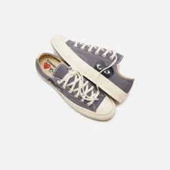Best Sale CDG Pocket X Converse Chuck 70 Ox Steel Gray