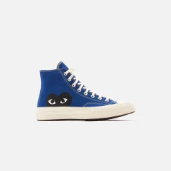 New CDG Pocket X Converse Chuck 70 High Blue Quartz