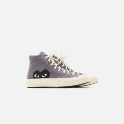 Best Sale CDG Pocket X Converse Chuck 70 High Steel Gray