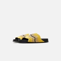 Best Sale Marni X No Vacancy Inn Slide Rafia Waves Sun / Natural