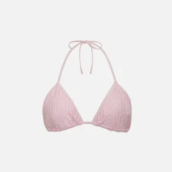 Best Frankies Bikinis X Pamela Anderson Zeus Floral Jacquard Top Pink Dream