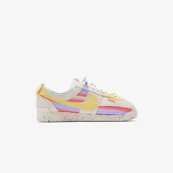 Discount Nike X Union Cortez Sp White / Lemon Frost / Grey Fog / Purple Pulse