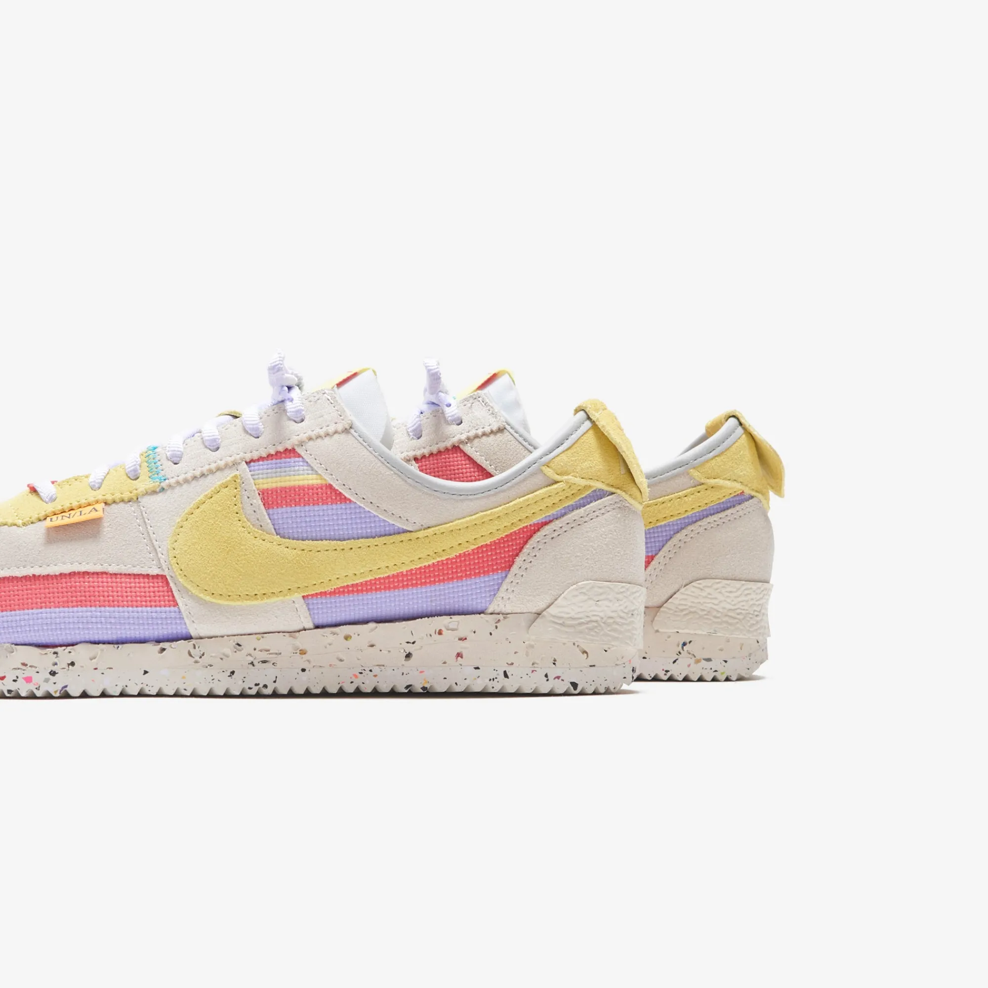 Discount Nike X Union Cortez Sp White / Lemon Frost / Grey Fog / Purple Pulse