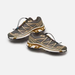 Fashion Salomon Xt-6 Beluga / Pewter / Dull Gold