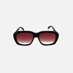 Sale Vintage Frames Xxl Sunglasses Black Burgundy Gradient