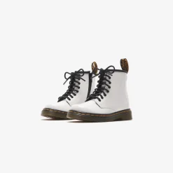 Discount Dr. Martens Youth 1460 Ankle Boots White Patent Lamper