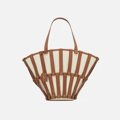Fashion Saint Laurent Ysl Bag New Panier Brick Brown