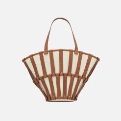 Fashion Saint Laurent Ysl Bag New Panier Brick Brown