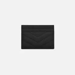 Cheap Saint Laurent Ysl Credit Card Holder Chevron Black