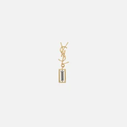 Cheap Saint Laurent Ysl Single Pampil Earring Gold