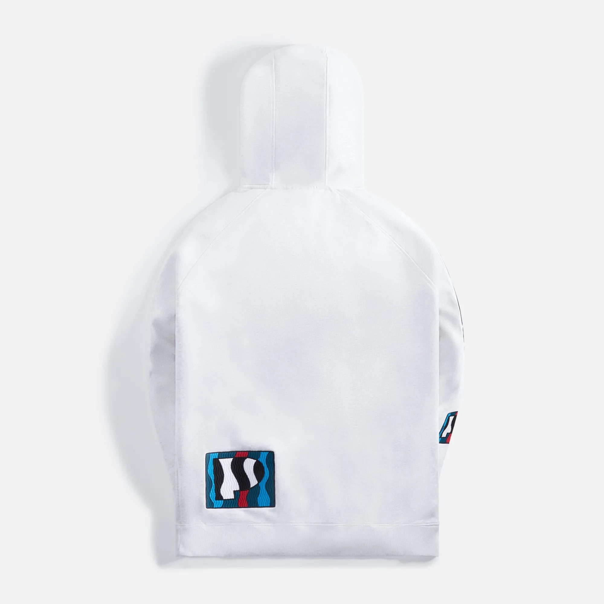 Best by Parra Zebra Striped P Hooded Sweatshirt Ash Grey