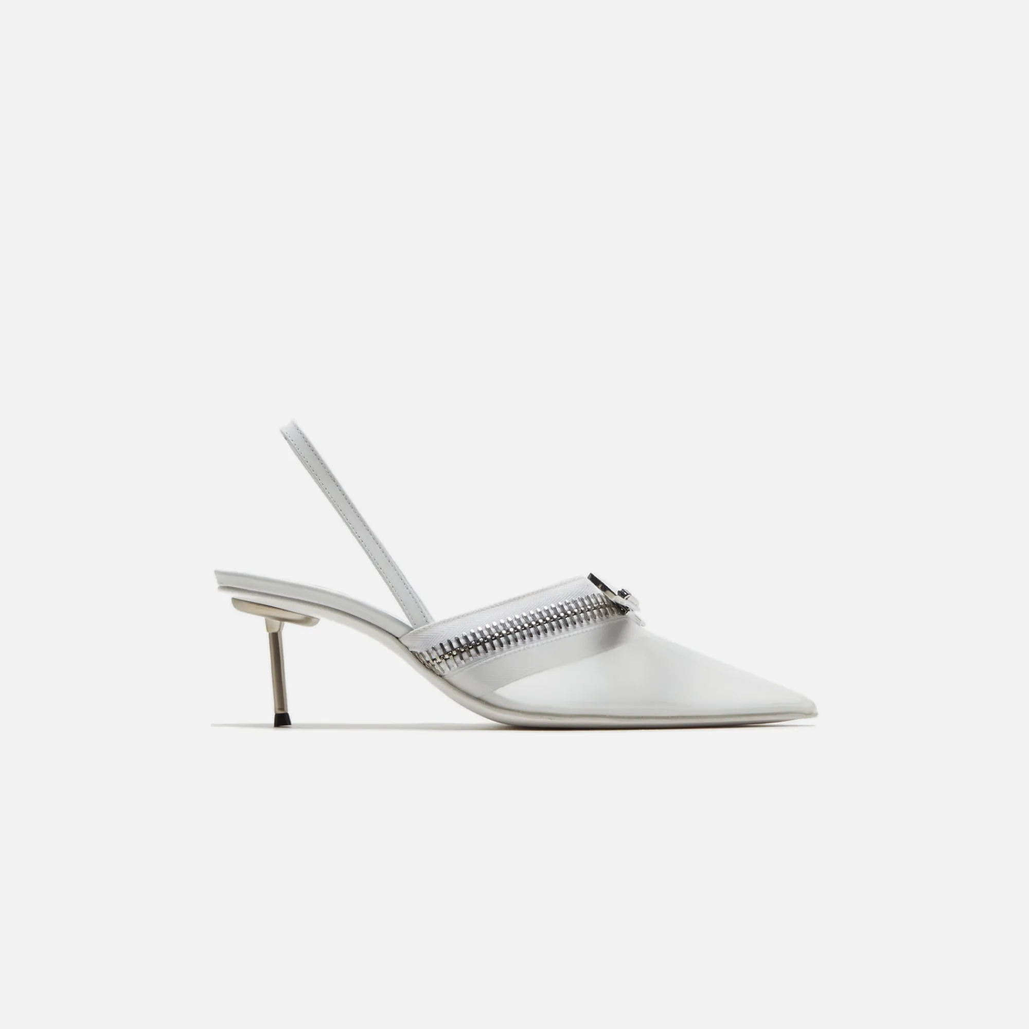 Clearance Coperni Zip Stiletto Ice Clear White