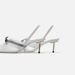 Clearance Coperni Zip Stiletto Ice Clear White