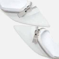 Clearance Coperni Zip Stiletto Ice Clear White