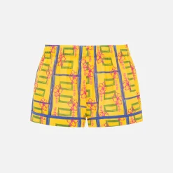 Clearance Siedres Zyon Boxer Shorts Yellow Print
